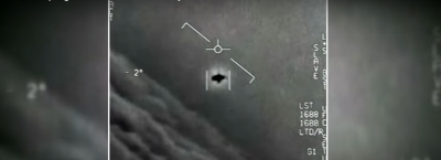 Navy gun pod image of UFO